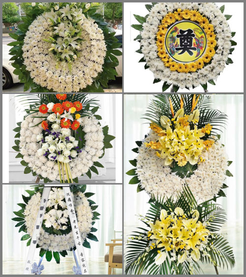 河南南阳镇平县侯集镇姜营村花圈速递